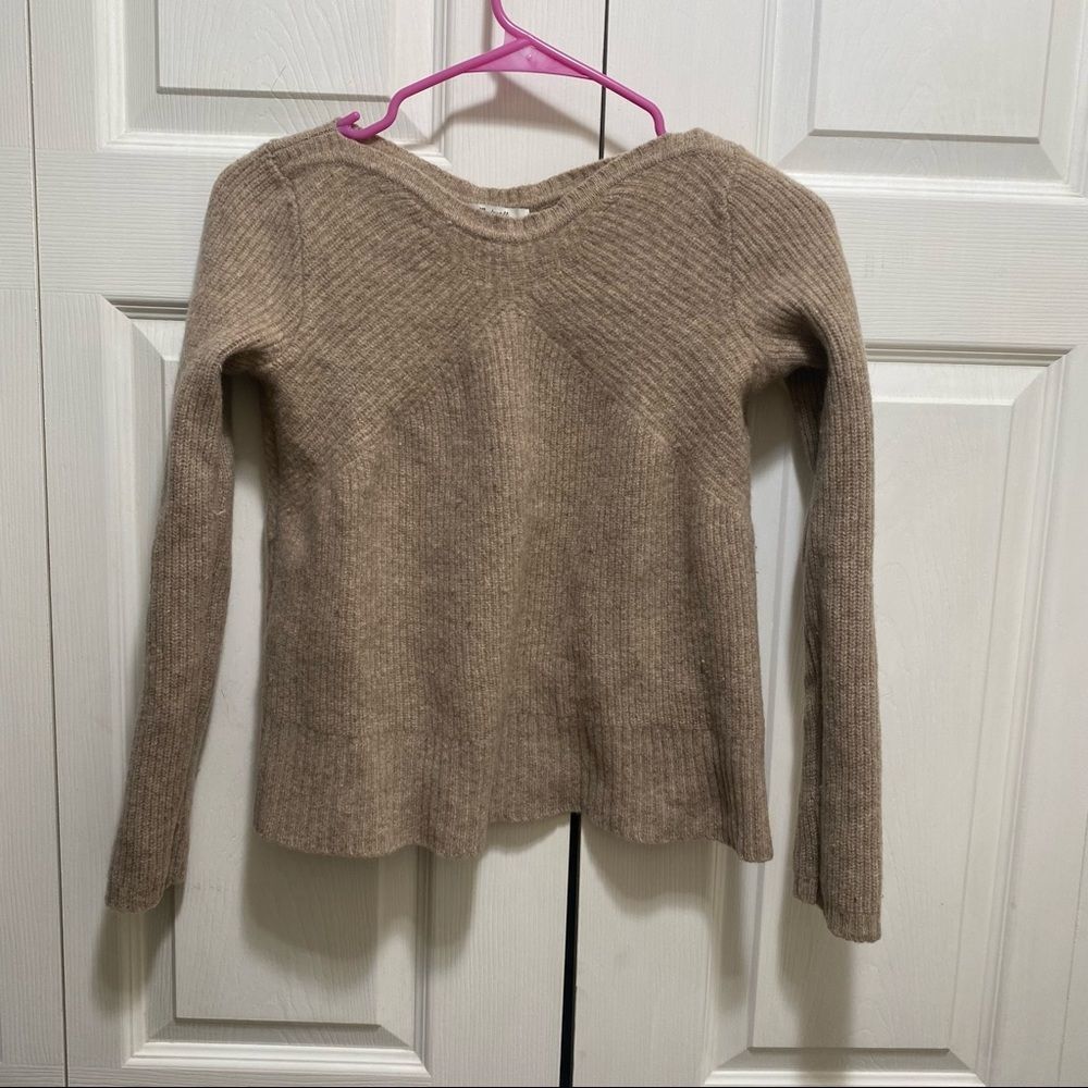 Madewell Ribbed Tan  Sweater